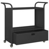 Picture of Mobil Rattan Cart with Drawer 39" - Black