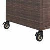 Picture of Mobil Rattan Cart with Drawer 39" - Brown