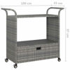 Picture of Mobil Rattan Cart with Drawer 39" - Gray