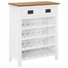 Picture of Wooden Wine Rack Cabinet with Drawers 28" SOW - White