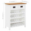 Picture of Wooden Wine Rack Cabinet with Drawers 28" SOW - White