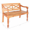 Picture of Mahogany Wood Bench - Brown