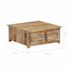 Picture of Wooden Living Room Coffee Table with Storage 28" - SMW