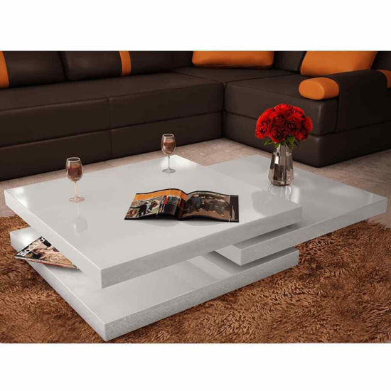 Picture of Living Room High Gloss Table 32" - White