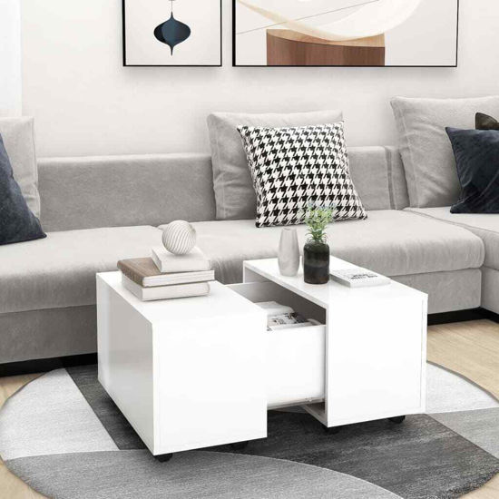 Picture of Living Room Accent Coffee Table 24" - White