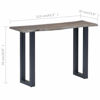 Picture of Iron and Wooden Hallway Console Table 45" - Gray