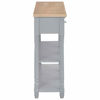 Picture of Rustic Accent Hallway Console Table with Drawers and Shelves 47" - Gray