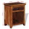 Picture of Bedroom Wooden Nightstand Storage Cabinet 16" - SAW