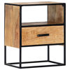 Picture of Wooden Bedroom Nightstand with Storage 16" - SMW