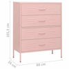 Picture of Sideboard Chest Storage Cabinet 31" - Pnk