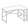 Picture of Computer Desk with Shelves 47" - Black