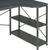 Picture of Computer Desk with Shelves 47" - Black