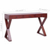 Picture of Mahogany Wood Desk 52" - Brown