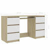 Picture of Wooden Desk with Drawers 55" - 2Tone