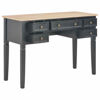 Picture of Wooden Desk with Drawers 43" - Brown Black