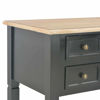 Picture of Wooden Desk with Drawers 43" - Brown Black