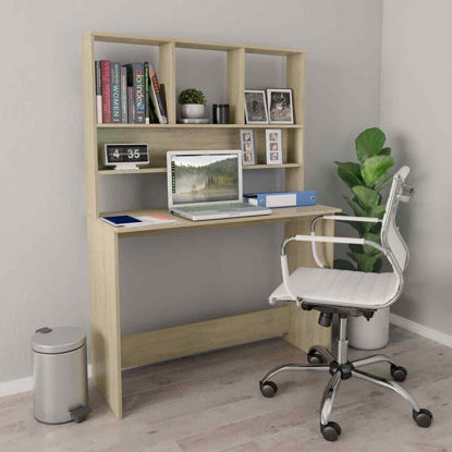 Picture of Computer Desk with Shelves 43"