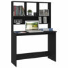 Picture of Computer Desk with Shelves 43" - Black