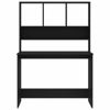 Picture of Computer Desk with Shelves 43" - Black