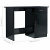 Picture of Contemporary Home Desk High Gloss 39" - Black