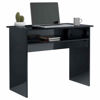 Picture of Contemporary Home Desk High Gloss 35" - Black