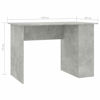 Picture of Home Office Computer Desk with Shelves 43" - C Gray