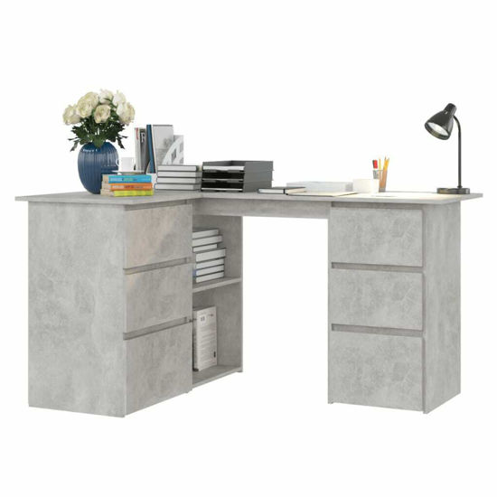 Picture of Wooden Corner Desk 57" - C Gray