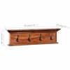 Picture of Home Wooden Wall-Mounted Coat Rack 28"