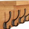 Picture of Wooden Wall-Mounted Coat Rack 35"