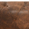 Picture of Living Room L-Shaped Faux Leather Sofa 102" - Brown