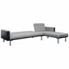 Picture of Living Room Fabric Sofa 86" - 2Tone Black with Gray