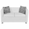 Picture of Living Room Faux Leather Sofa 74" - 2 pc White