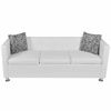 Picture of Living Room Faux Leather Sofa 74" - 3 pc White