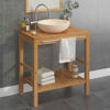 Picture of Wooden Bathroom Vanity with Marble Sink 29" - Cream