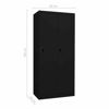 Picture of Industrial Locker Steel Wardrobe Storage Cabinet 31" - Black