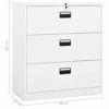 Picture of Office Steel Filing Cabinet 35" - White