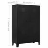 Picture of Industrial Steel Storage Cabinet 35"- Black