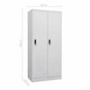 Picture of Industrial Steel Locker Steel Wardrobe Storage Cabinet 31"- Gray