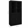 Picture of Office Storage Cabinet with Display 35" - Black