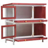 Picture of Outdoor Rabbit Hutch - Red Wood