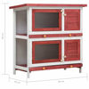 Picture of Outdoor Rabbit Hutch - Red Wood
