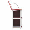 Picture of Outdoor Rabbit Hutch - Red Wood
