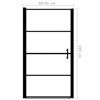 Picture of Tempered Glass Shower Door  36" - Black