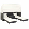 Picture of Outdoor 3-Seater SunBed - Black