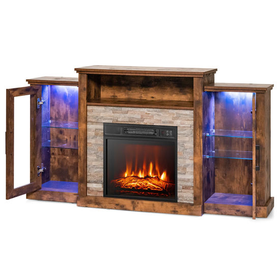 Picture of Electric Fireplace with LED and TV Stand