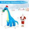 Picture of Outdoor Inflatable Dinosaur Christmas Decor - 10ft