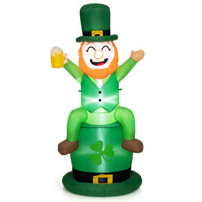 Picture of 5' Inflatable St Patrick's Day Leprechaun