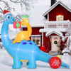 Picture of 10' Christmas Decor Inflatable Dinosaur