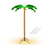 Picture of 5' Palm Tree with LED Lights