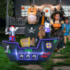 Picture of 7' Halloween Inflatable Pirate Ship With Lights